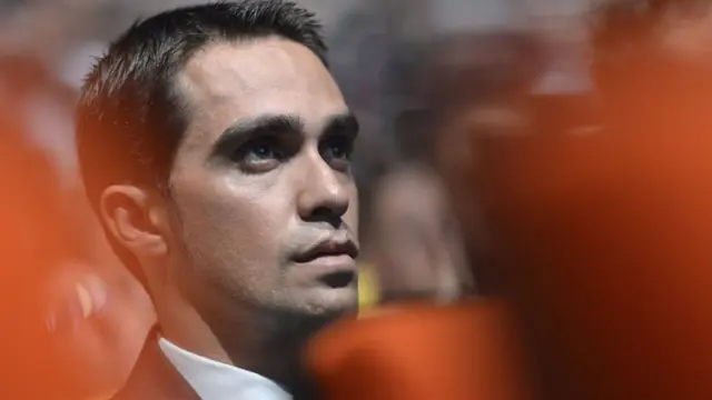 Alberto Contador, en la presentación