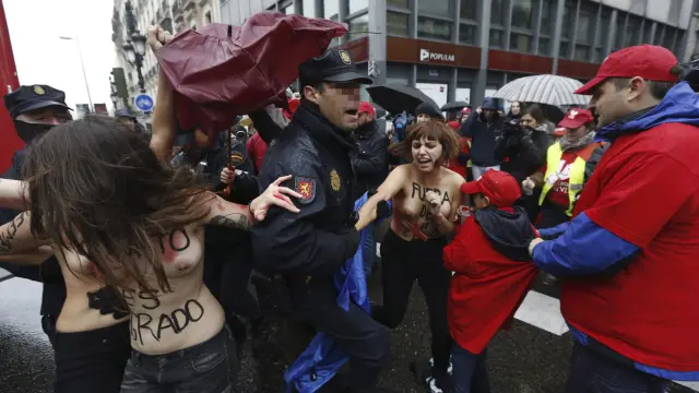 Activistas de Femen en Madrid