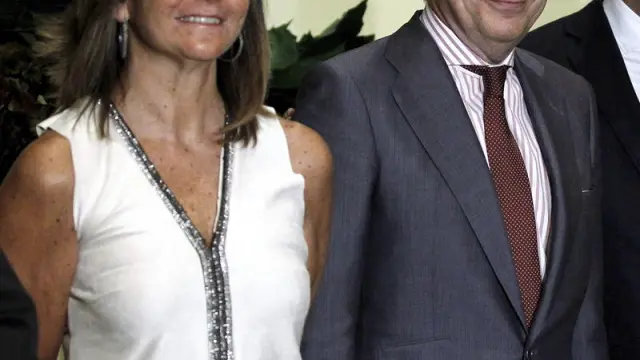 Cavero junto a su marido, el presidente de la Comunidad de Madrid