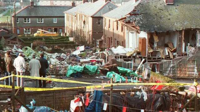 Foto de archivo del atentado en Lockerbie.