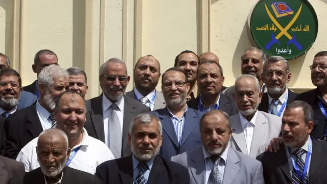Imagen de archivo que muestra a miembros del consejo de los Hermanos Musulmanes