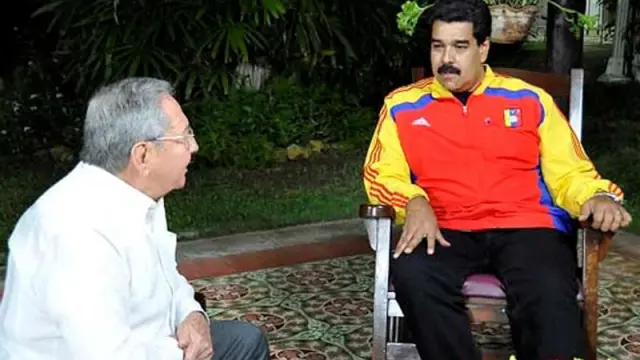 Maduro también se vio con Raúl Castro