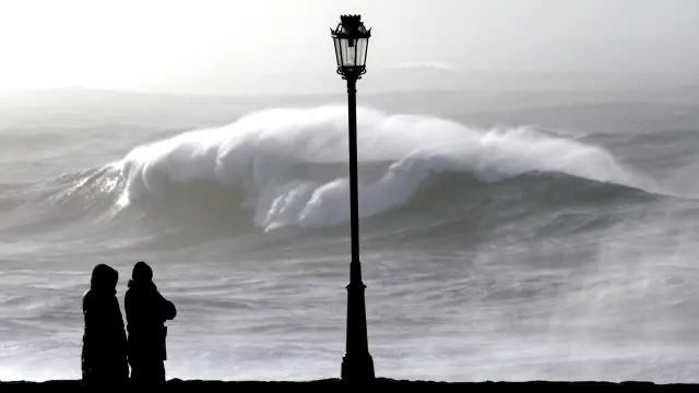 El fuerte temporal azota Galicia
