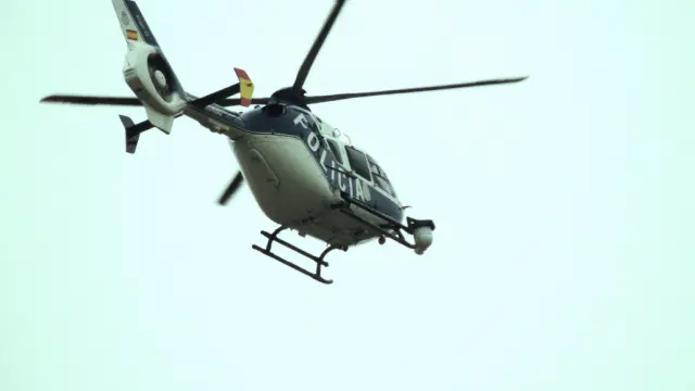 El helicóptero de la Policía