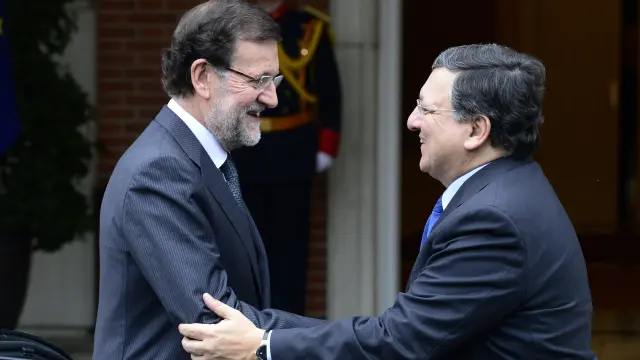 Reunión entre Rajoy y Barroso