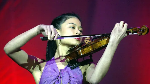 La violinista Vanessa Mae