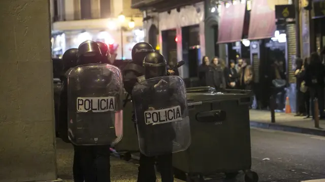 Disturbios en Zaragoza