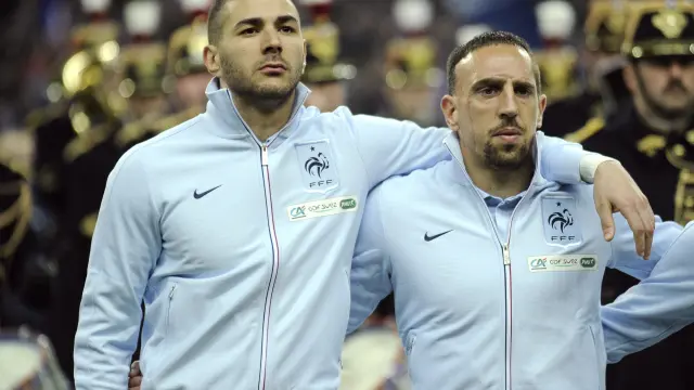 Benzema y Ribéry, en una foto de archivo