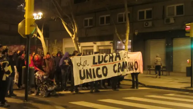 Manifestación en el Centro de Zaragoza