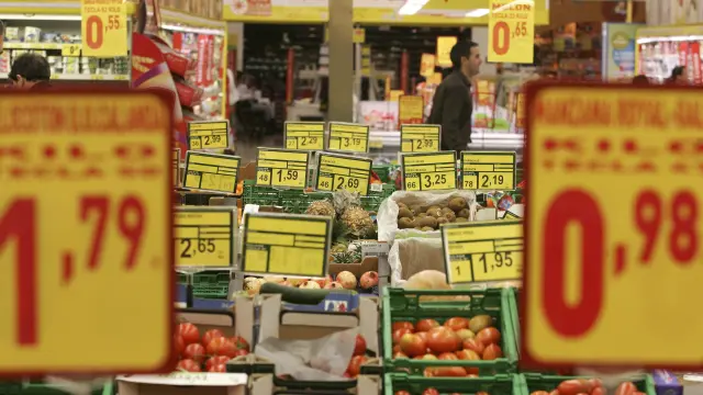 Uno supermercado en Aragón
