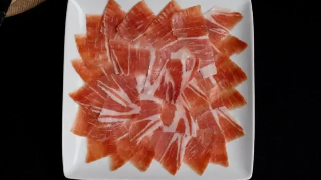 Un plato de Jamón de Teruel