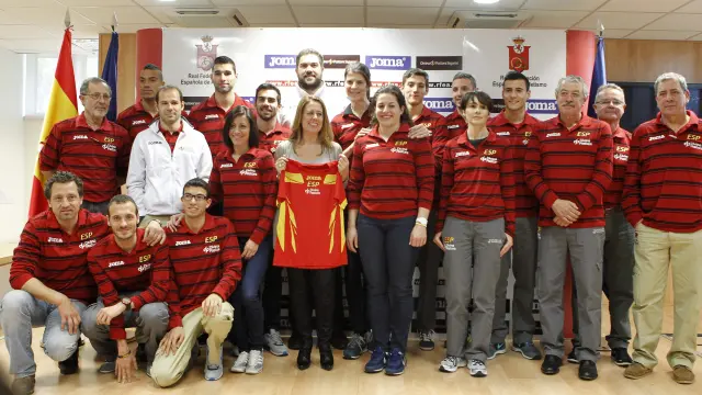 Componentes de la selección española de atletismo