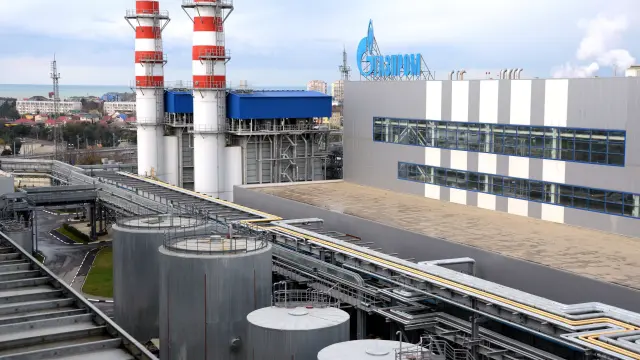 Central de Gazprom en el Mar Negro de Rusia