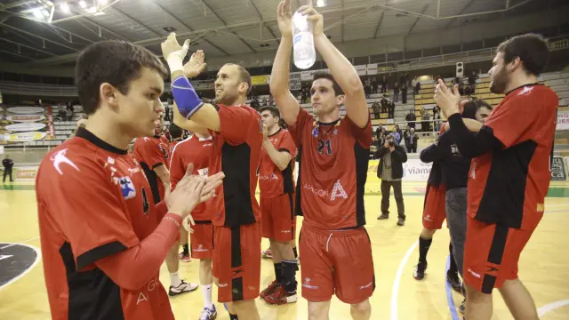 El Balonmano Huesca celebra su pase a la 'Final Four'