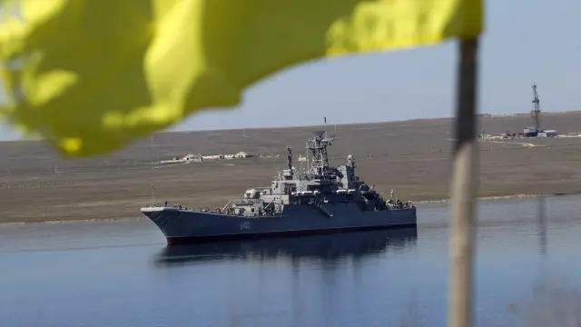 El Konstantín Olshanski era uno de los últimos buques en Crimea