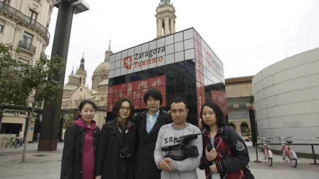 Visitantes chinos en Zaragoza