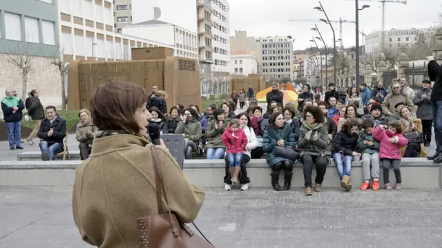 Fotografía de archivo de un acto de 'Podemos' en Soria