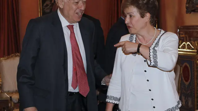 Margallo se reunió con  Kristalina Georgieva