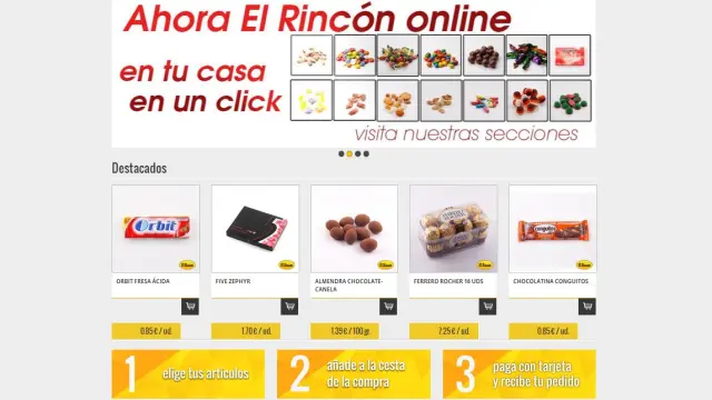 Los productos de Futos Secos El Rincón, a golpe de clic.