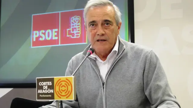 Javier Sada, portavoz del grupo socialista en las Cortes