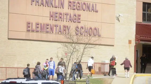 La escuela secundaria de Franklin en Murrysville, Pennsylvania, Estados Unidos.