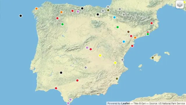 Imagen de la península Ibérica en el Atlas