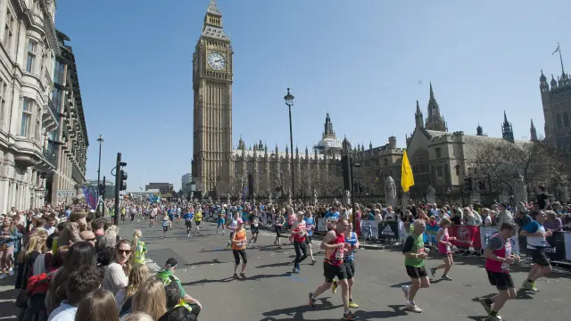 Una imagen del maratón de Londres