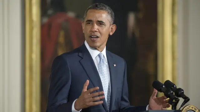 El presidente americano Barack Obama en la celebración de Pascua el lunes.