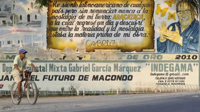 Un mural recuerda a García Márquez, en Arataca