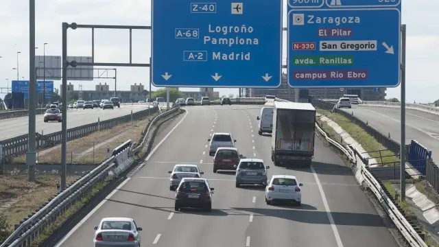 Tráfico este domingo en Zaragoza