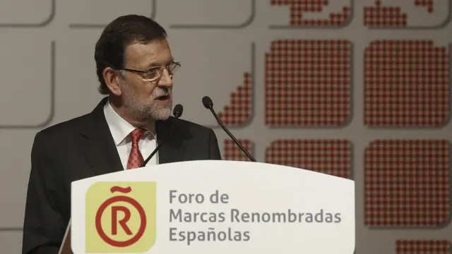 Mariano Rajoy este jueves en Barcelona