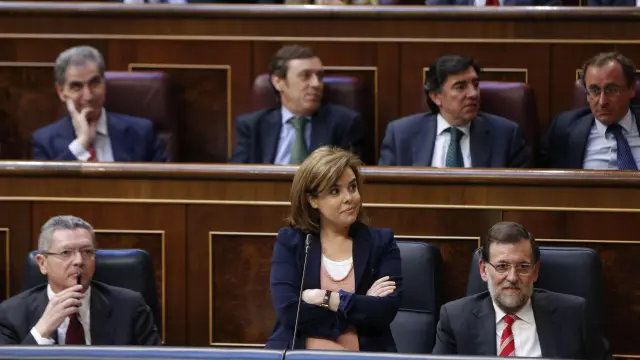 Soraya Sáenz de Santamaría en el Congreso