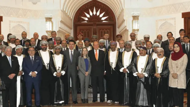 Morenés, Pastor y Soria acompañaron al monarca en su viaje a Omán