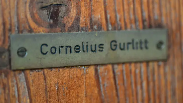 Placa de la residencia donde falleció Gurlitt