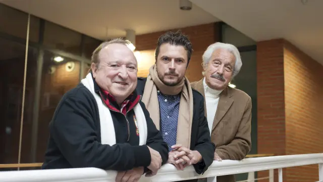 Fernando Esteso, Tirso Calero y Manuel Zarzo en el FCZ