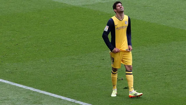 Diego Costa, tras lesionarse frente al Barcelona