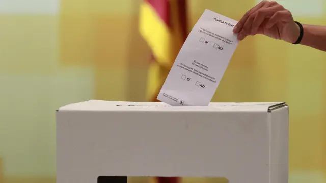 Prototipo de la urna que prepara la Generalitat