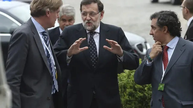 Rajoy a su llegada a Bruselas