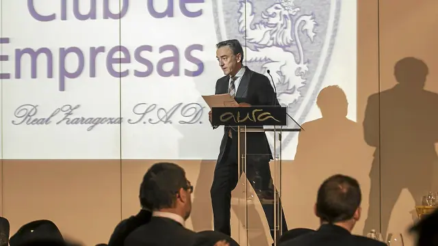 García Pitarch, en la presentación de una de sus apuestas para financiar la SAD: el Club de Empresas.