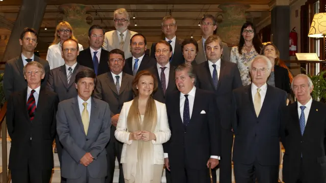 Rudi, con los embajadores de la UE en el encuentro