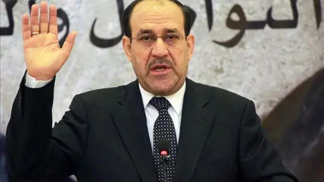 Al Maliki durante un acto