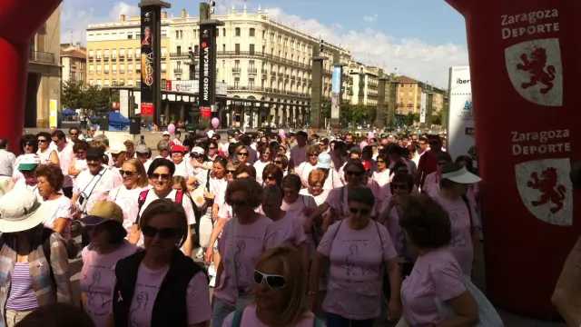 I Marcha por la Salud de Amac Gema, celebrada el año pasado, en Zaragoza.