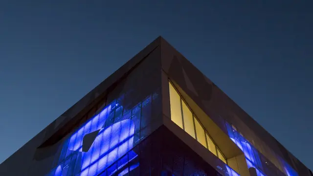 El nuevo espacio CaixaForum, de noche