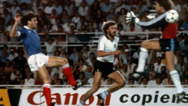 Imagen del Mundial del 82 donde Alemania derrotó a Francia