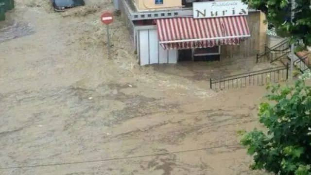 Este jueves se registraron fuertes lluvias en Aragón