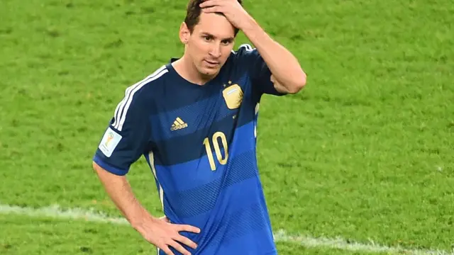 Messi, en la final del Mundial.