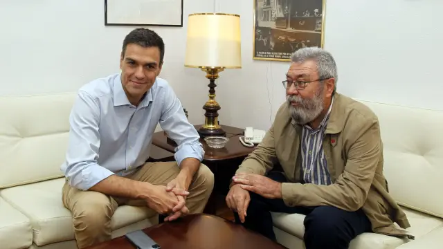 Sánchez se reunió con Cándido Méndez