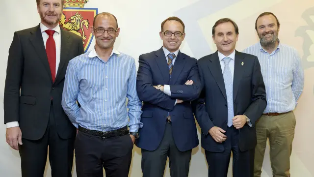 El nuevo Consejo del Real Zaragoza, en el club