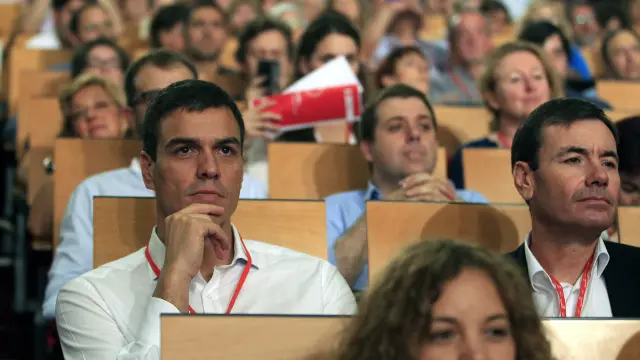 Pedro Sánchez en el Congreso federal del PSOE celebrado este sábado