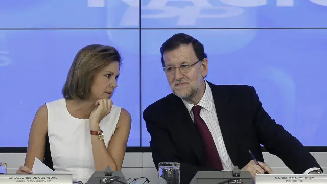 Mariano Rajoy y Dolores de Cospedal.